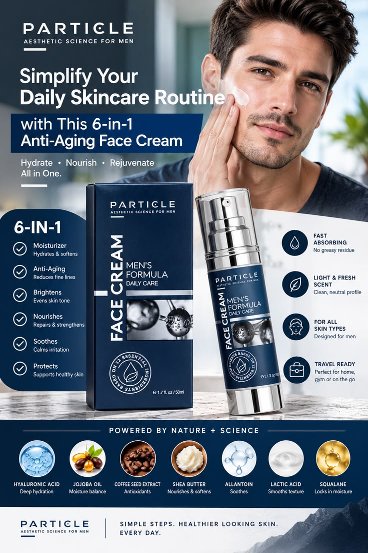 Particle Face Cream for Men 50ml