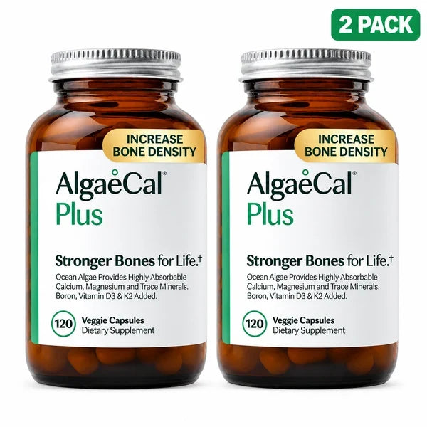 AlgaeCal Plus Bone Health Supplement 120 Capsules ( Pack of 2 )
