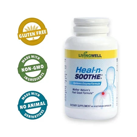 Livingwell Heal-n-Soothe Enzyme Formula 90 Capsules
