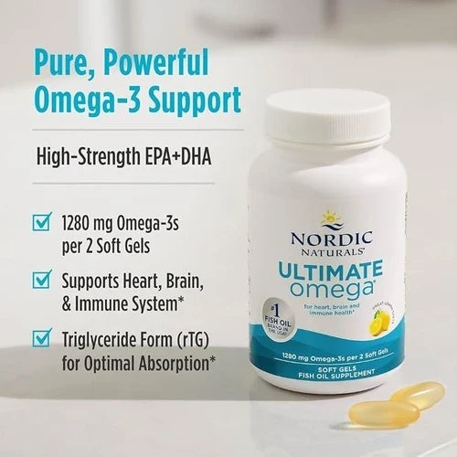Nordic Naturals Ultimate Omega 1280mg 90 Softgels ( Pack of 5 )