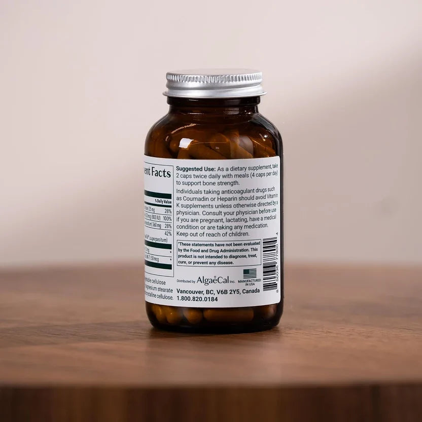 AlgaeCal Plus Bone Health Supplement 120 Capsulesm ( Pack of 3 )