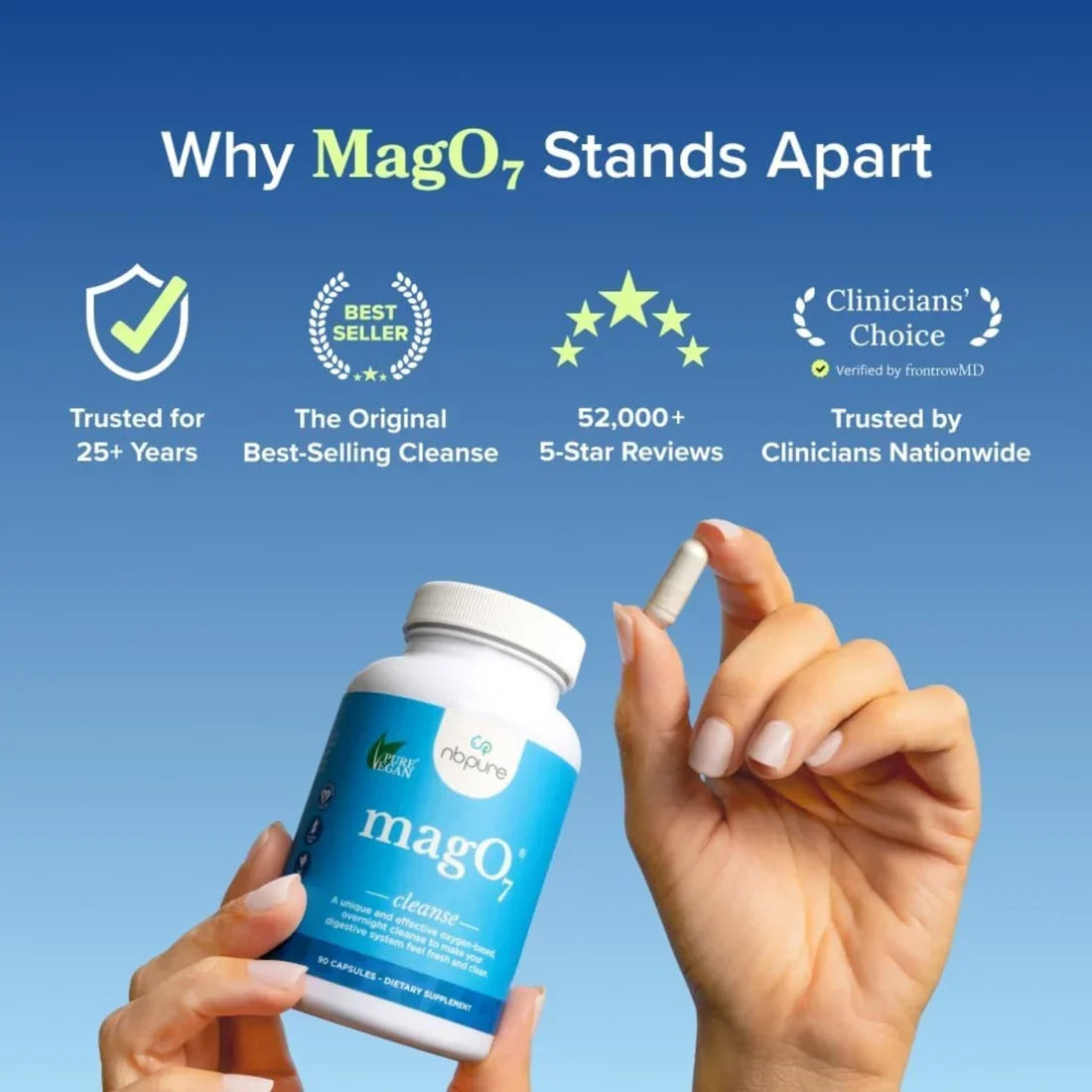 nbpure MagO7 Cleanse 90 Capsules ( Pack of 2 )