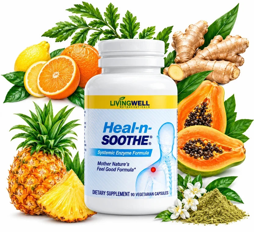 Livingwell Heal-n-Soothe Enzyme Formula 90 Capsules