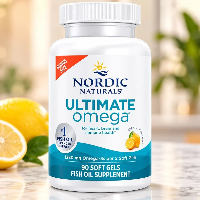 Nordic Naturals Ultimate Omega 1280mg 90 Softgels (Pack of 2)