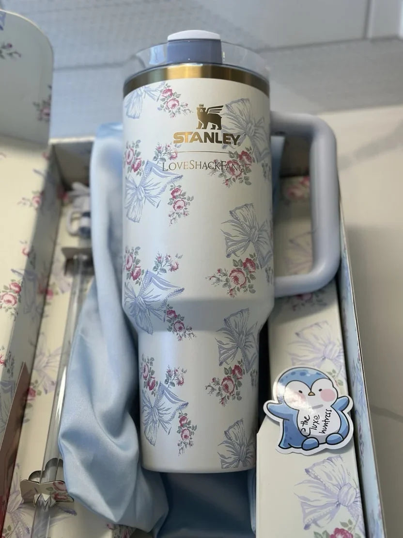 Stanley LoveShackFancy Rosa Beaux Blue 40oz