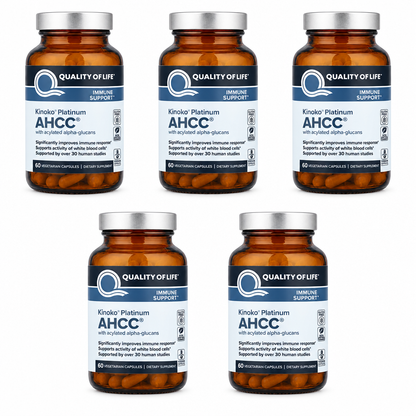 AHCC Immune Support 60 Vegicaps ( Pack of 5 )
