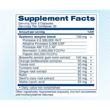 Heal-n-Soothe Systemic Enzyme Formula 90 Capsules