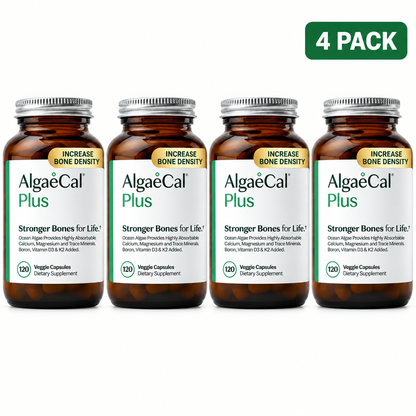 AlgaeCal Plus Bone Health Supplement 120 Capsules ( Pack of 4 )