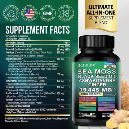 Bcuelov MagicMoss 16-in-1 120 Capsules