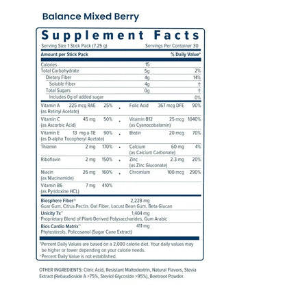 Unicity Balance Mixed Berry Drink Mix ( Pack of 3 )