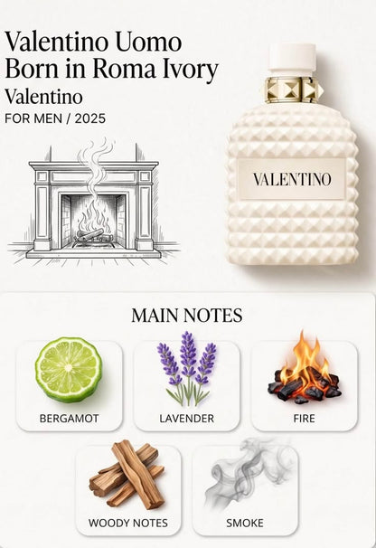 Valentino Uomo Born in Roma Ivory Eau de Toilette 100ml