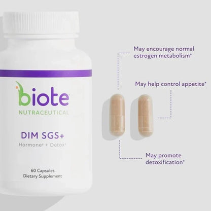 Biote DIM SGS+ Hormone & Detox Support 60 Capsules
