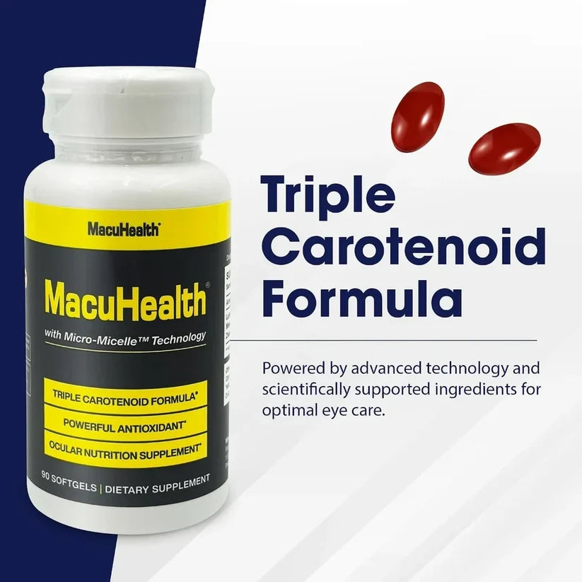 MacuHealth Triple Carotenoid Eye Vitamins – 90 Softgels