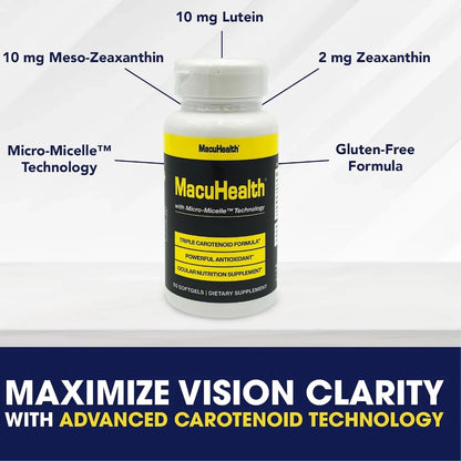 MacuHealth Triple Carotenoid Eye Vitamins 90 Softgels ( Pack of 2 )