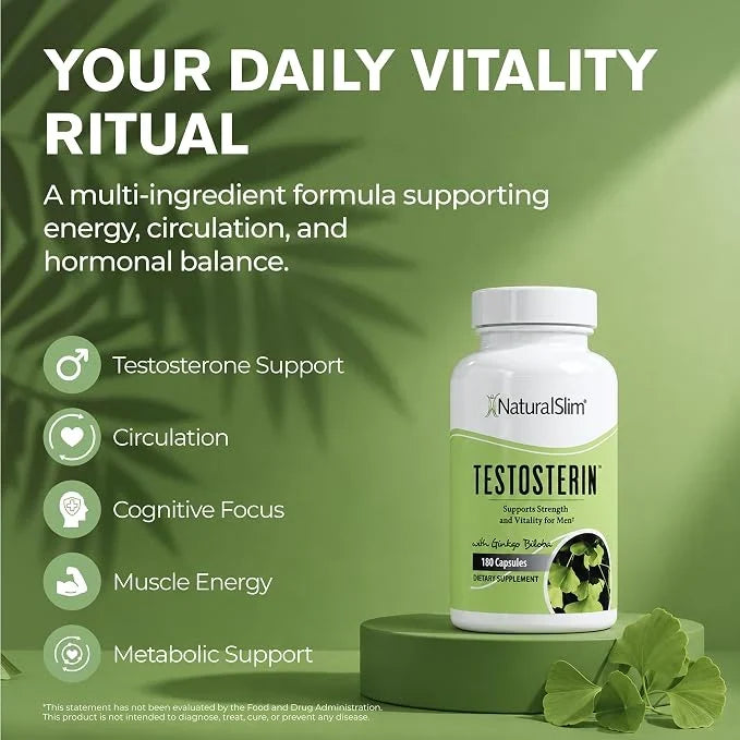 NaturalSlim Testosterin 180 Capsules