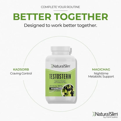 NaturalSlim Testosterin 180 Capsules
