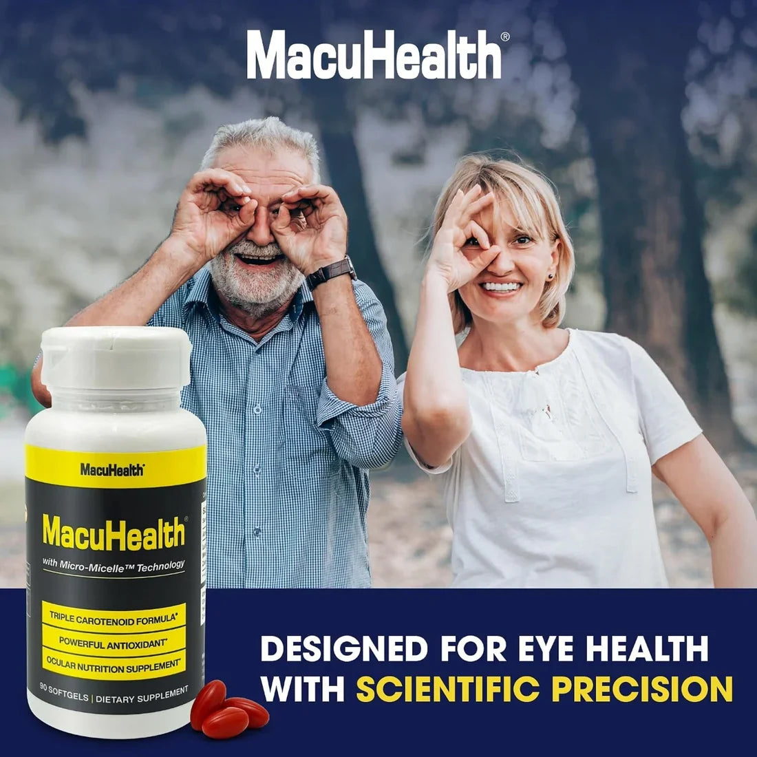 MacuHealth Triple Carotenoid Eye Supplement – 90 Softgels
