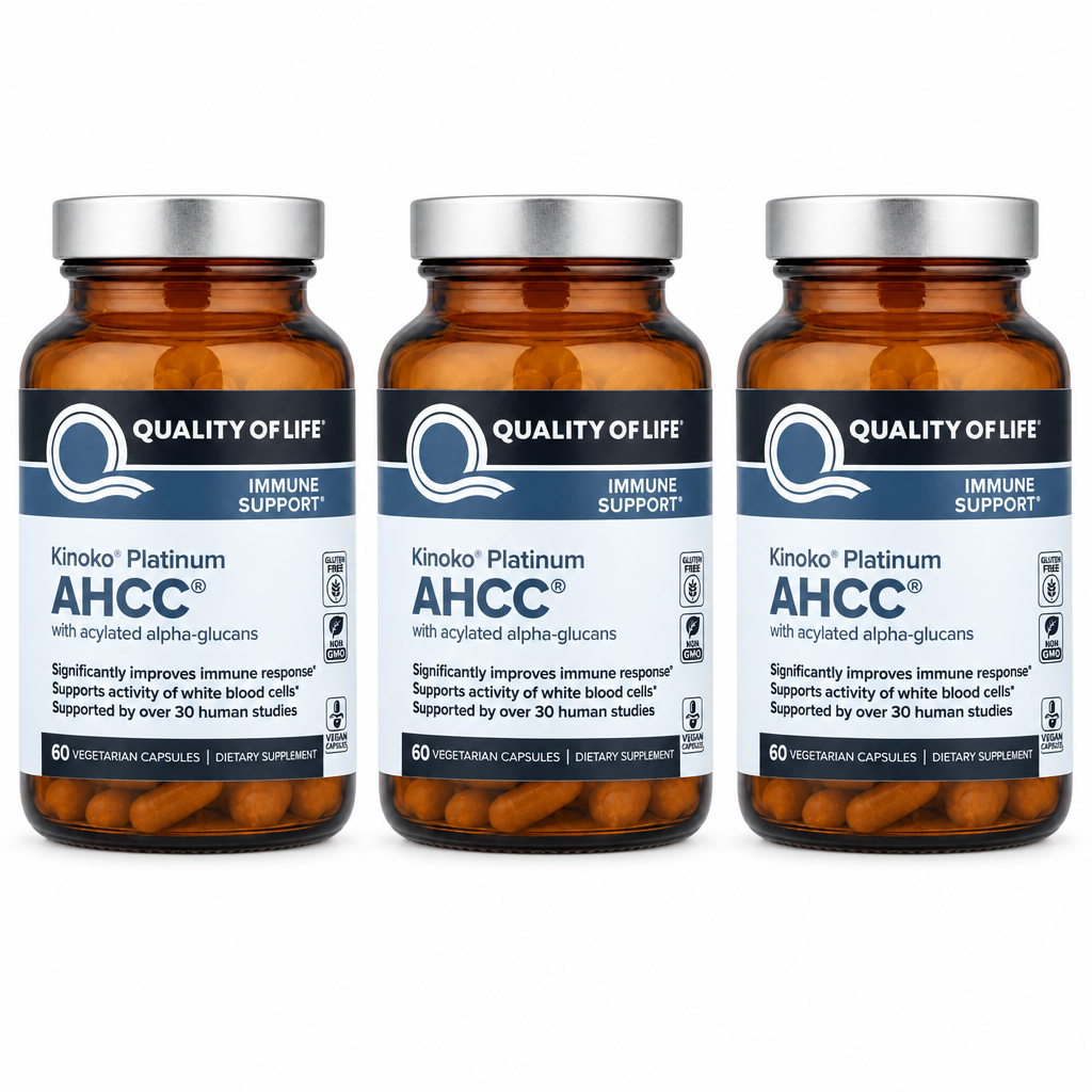 AHCC Immune Support 60 Vegicaps ( Pack of 3 )