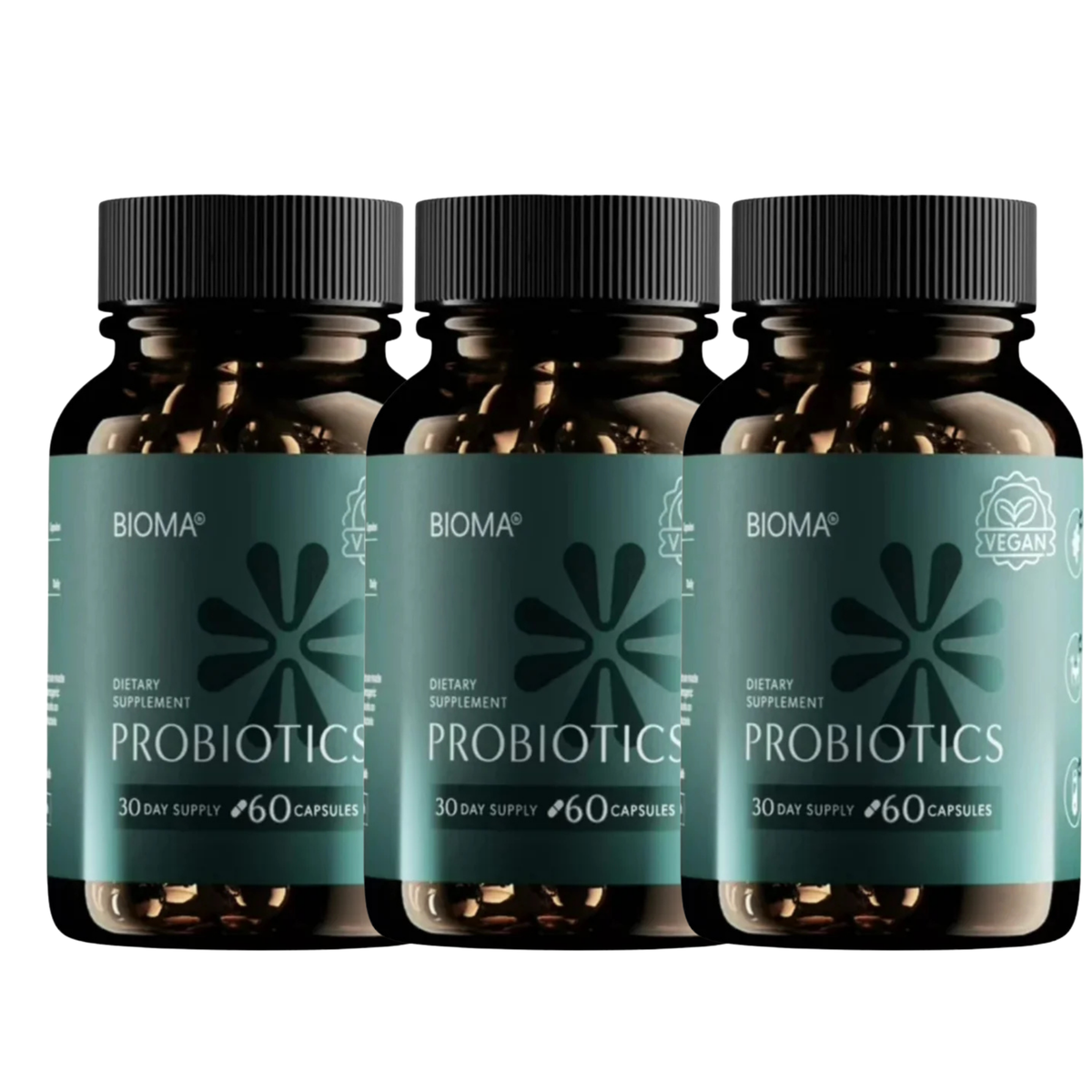 BIOMA Probiotics Digestive Health Gut Support for Men & Women 60 Capsules