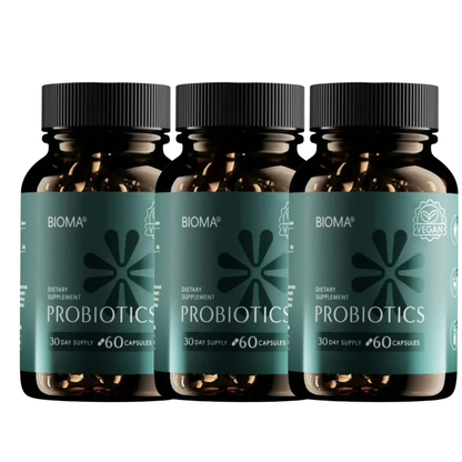 BIOMA Probiotics Digestive Health Gut Support for Men & Women 60 Capsules