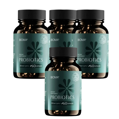 BIOMA Probiotics Digestive Health Gut Support for Men & Women 60 Capsules