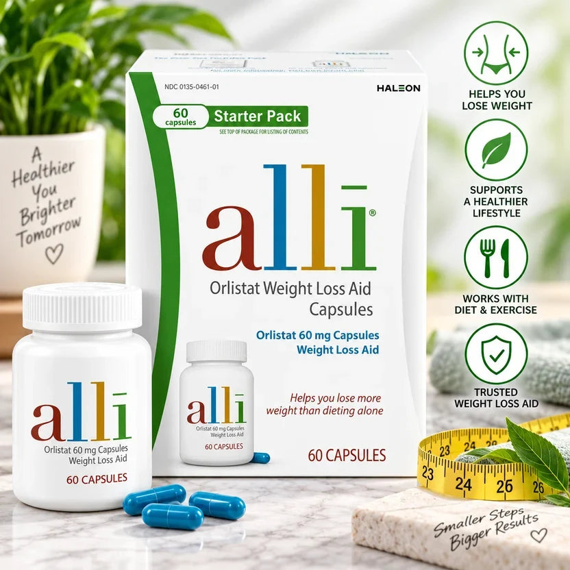 alli Orlistat 60mg Capsules 60 Count