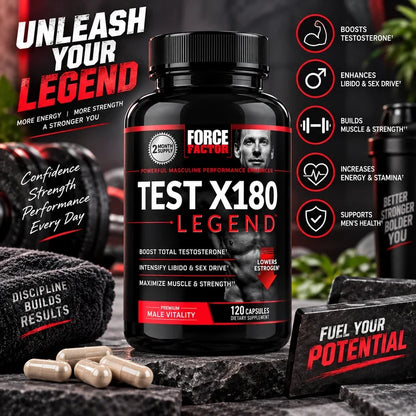 Force Factor Test X180 Legend 120 Capsules
