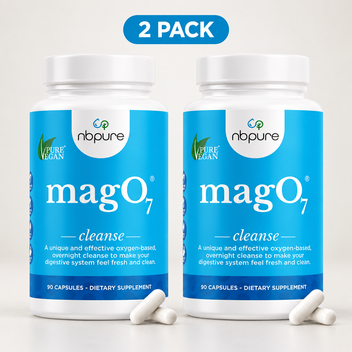 nbpure MagO7 Cleanse 90 Capsules ( Pack of 2 )