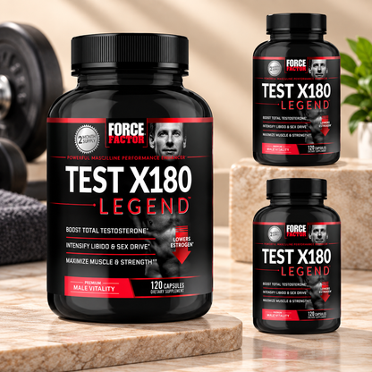 Force Factor Test X180 Legend Testosterone Booster – 120 Capsules ( Pack of 3 )