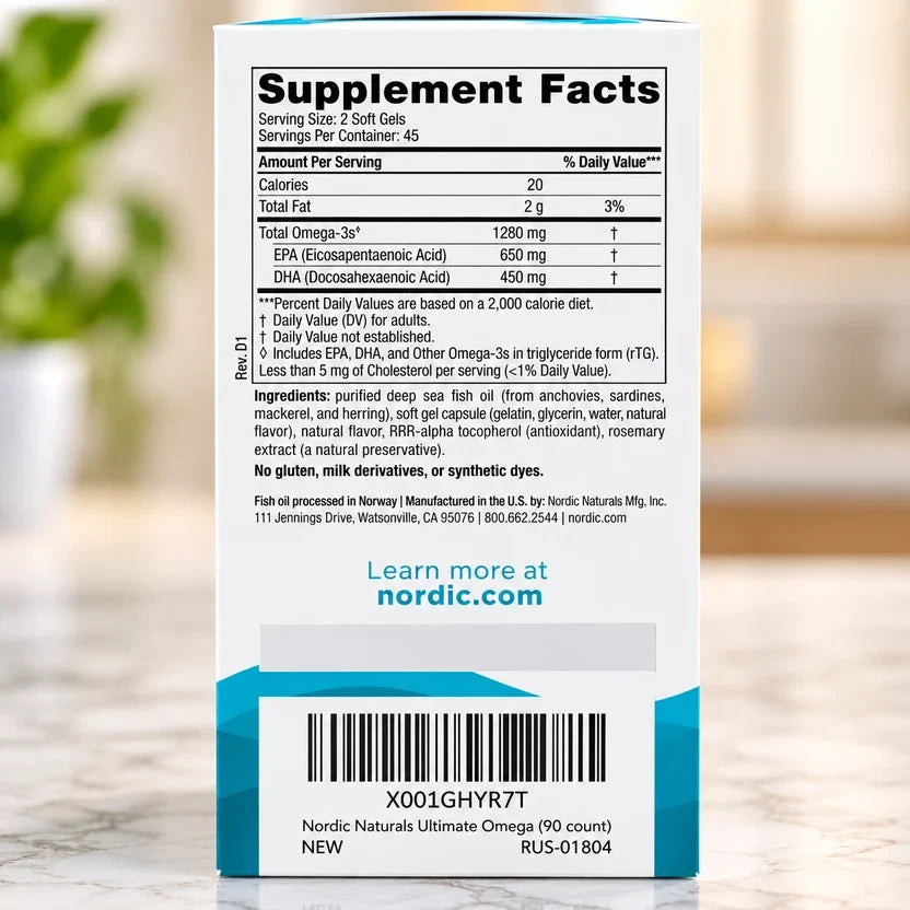 Nordic Naturals Ultimate Omega 1280mg
