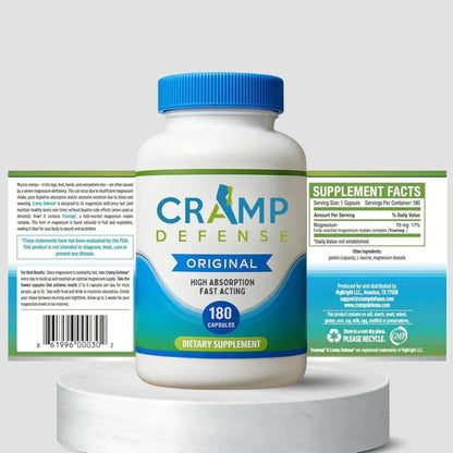 Cramp Defense Original Muscle Support – 180 Capsules