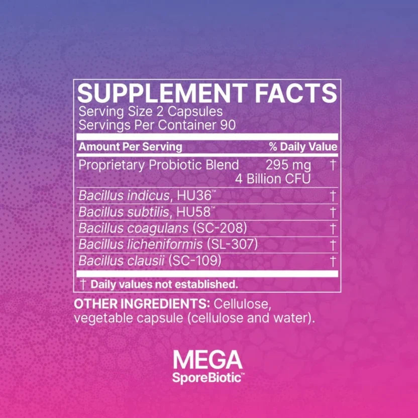 MegaSporeBiotic Probiotic for Women & Men – 60 Capsules