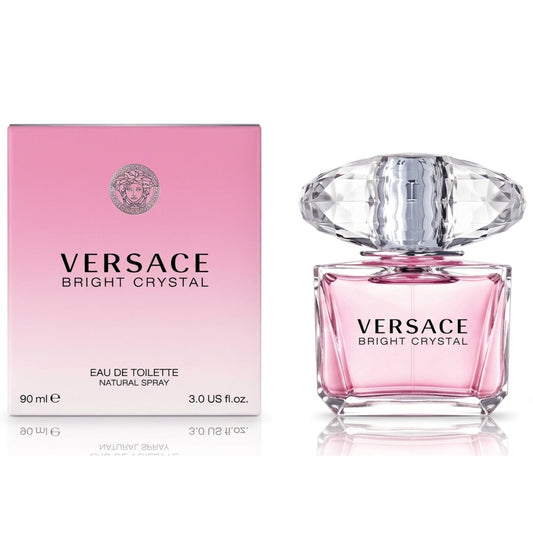 Versace Bright Crystal Eau de Toilette 90ml Fresh Floral Luxury Fragrance for Women