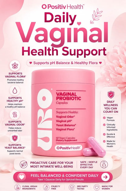 O Positiv URO Vaginal Probiotic 60 Capsules