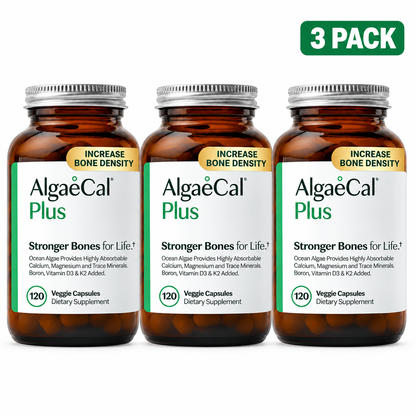 AlgaeCal Plus Bone Health Supplement 120 Capsulesm ( Pack of 3 )