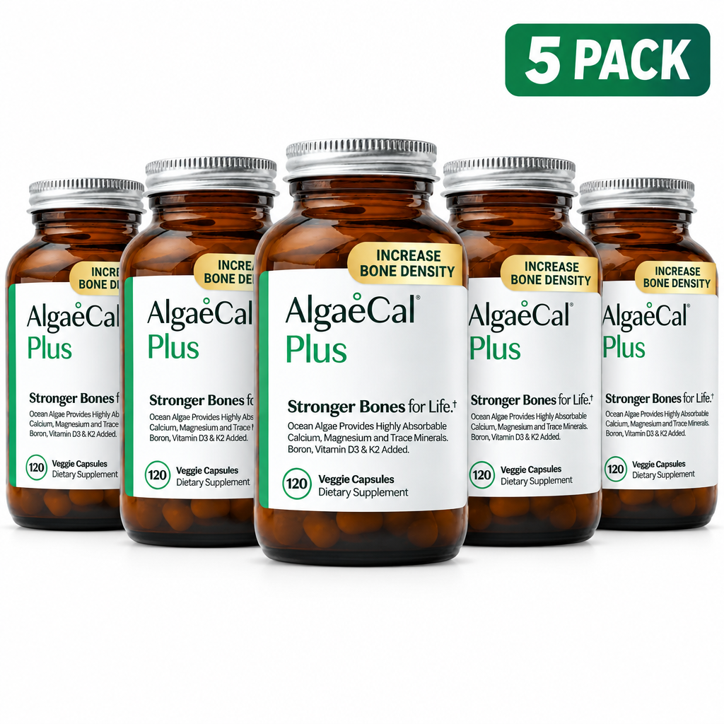 AlgaeCal Plus Bone Health Supplement 120 Capsules ( Pack of 5 )
