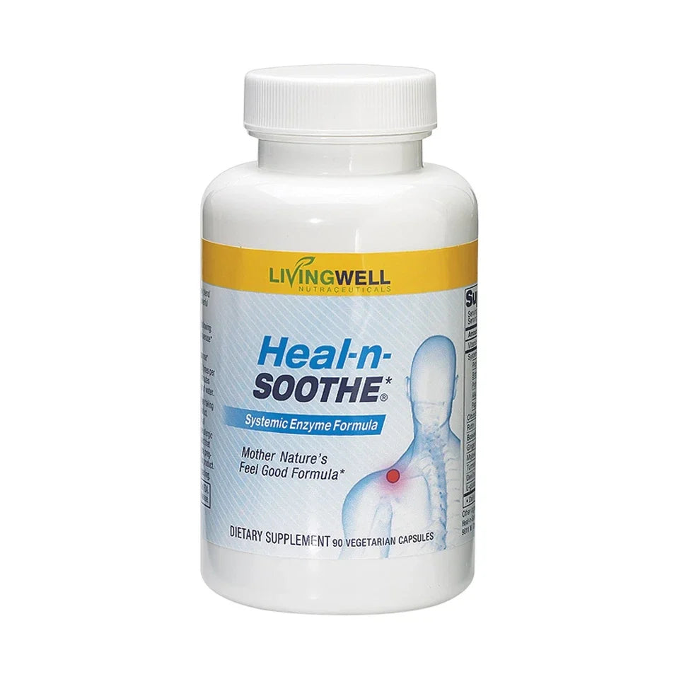 LivingWell Heal-n-Soothe Enzyme Formula – 90 Capsules