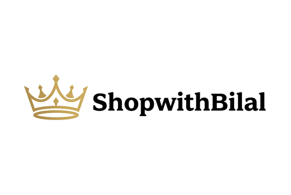 ShopwithBilal Logo White