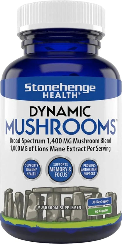 Stonehenge Dynamic Mushrooms Supplement – 60 Capsules