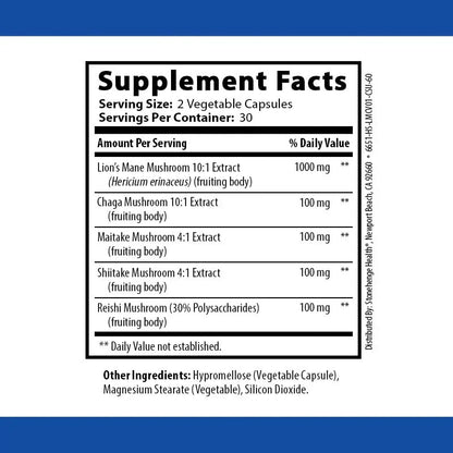 Stonehenge Dynamic Mushrooms Supplement – 60 Capsules
